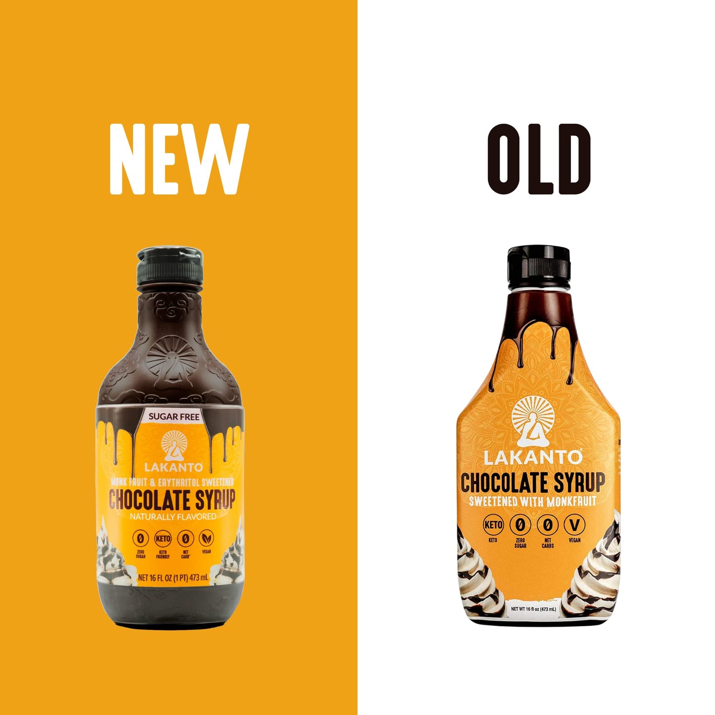 Lakanto Sugar Free Chocolate Syrup - Sweetened With Monk Fruit Sweetener, Zero Net Carbs, Keto Diet Friendly, Vegan, Perfect Top
