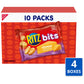 RITZ Bits Cheese Sandwich Crackers, Bulk Lunch Snacks, 40 Snack Packs (4 Boxes)