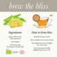 Wild Bliss Organic Linden Flower Herbal Tea - Caffeine Free Tisane - 20 Plant Based Tea Bags