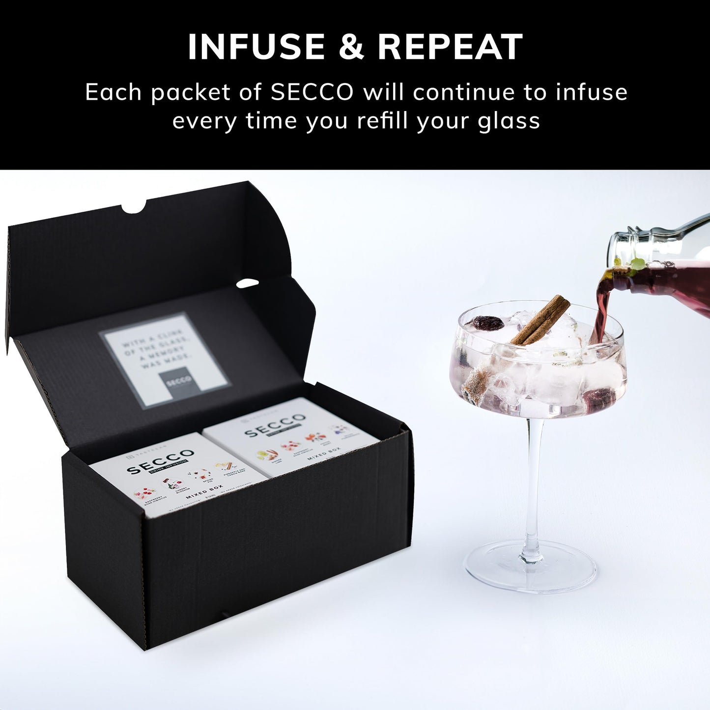 TASTELAB Seccos Ultimate Gift Set - 16 Drink Infusion Packets with Fruits & Spices for Cocktails & Mocktails