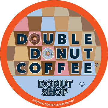 Double Donut Donut Shop Coffee Pods, Coffee Pods Donut Shop Medium Roast Blend, Single-Serve Pods For Keurig K Cup Brewer Machin