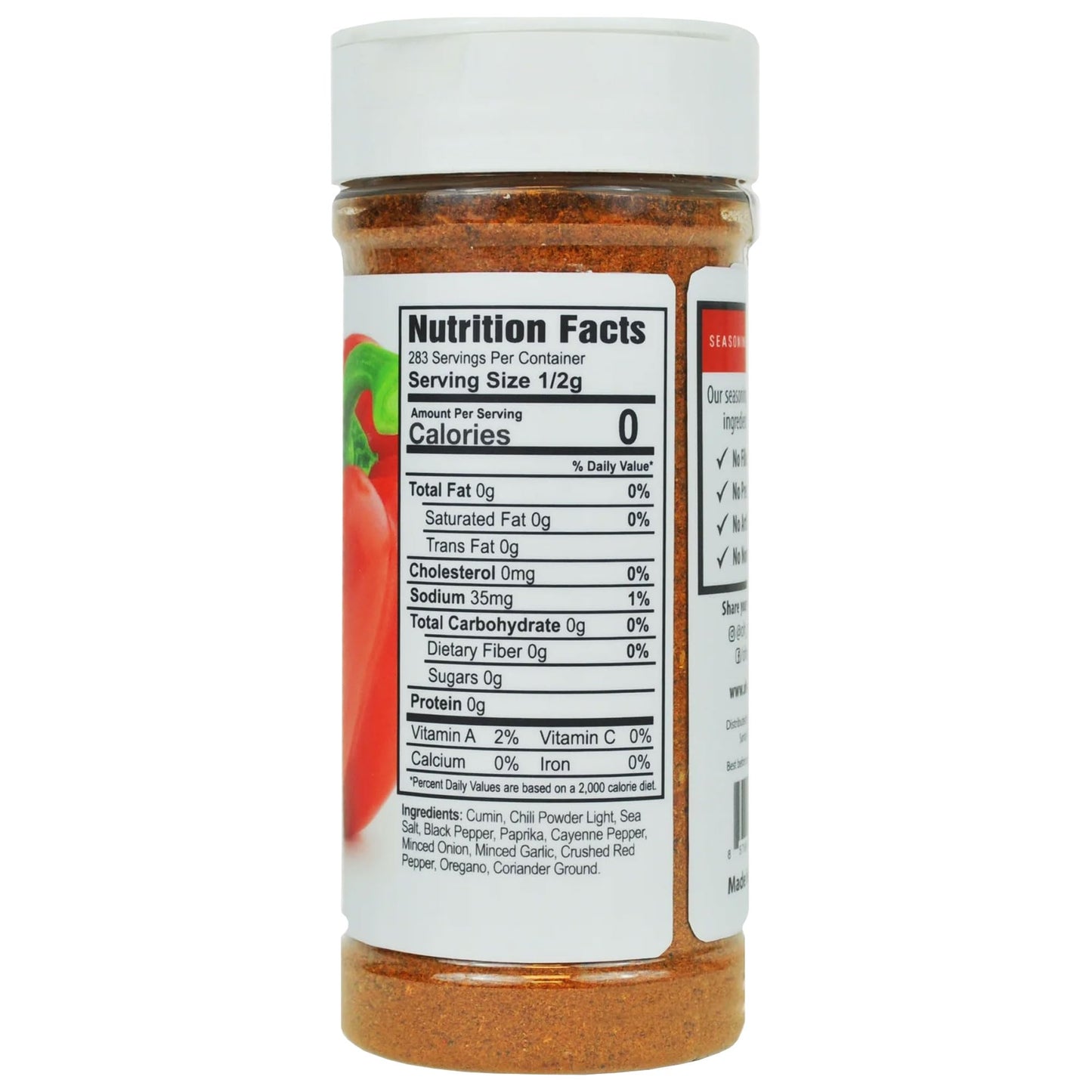 Oh My Spice Spicy Fajita Seasoning | Low Sodium, Gluten Free | 5 Ounce Pack