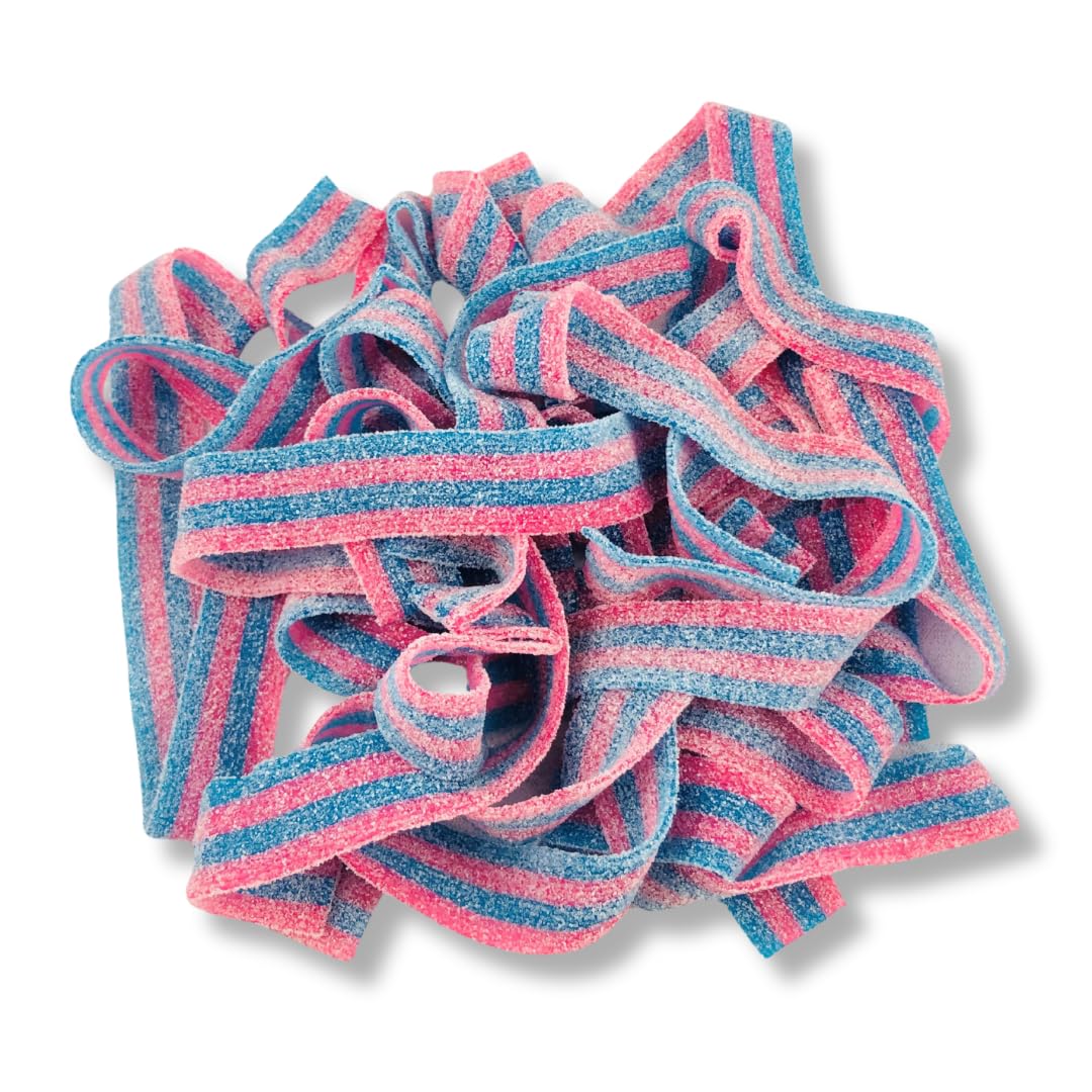 Sour Power Premium Candy Belts, Cotton Candy, 6.6 lb