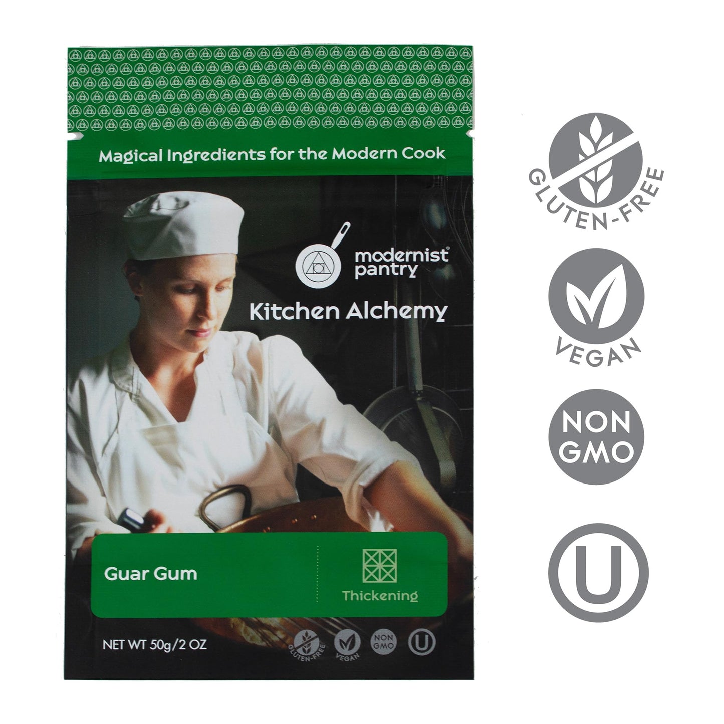 Pure Guar Gum ? Non-Gmo Vegan Ou Kosher Certified - 50G/2Oz