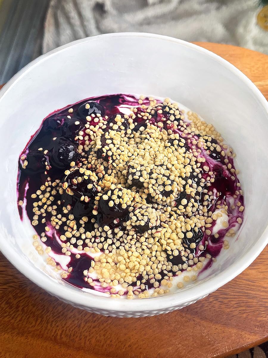 Herbazest Quinoa Crispies - 1 Lb - Vegan & Gluten Free Superfood - Light, Crunchy & Protein-Rich - Perfect For Yogurt, Cereal, G