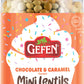 Gefen Chocolate Caramel Candy Coated Chocolate Lentils, 10oz | Mini Chocolate Lentils for Baking and Decorating | Corn Free | Da