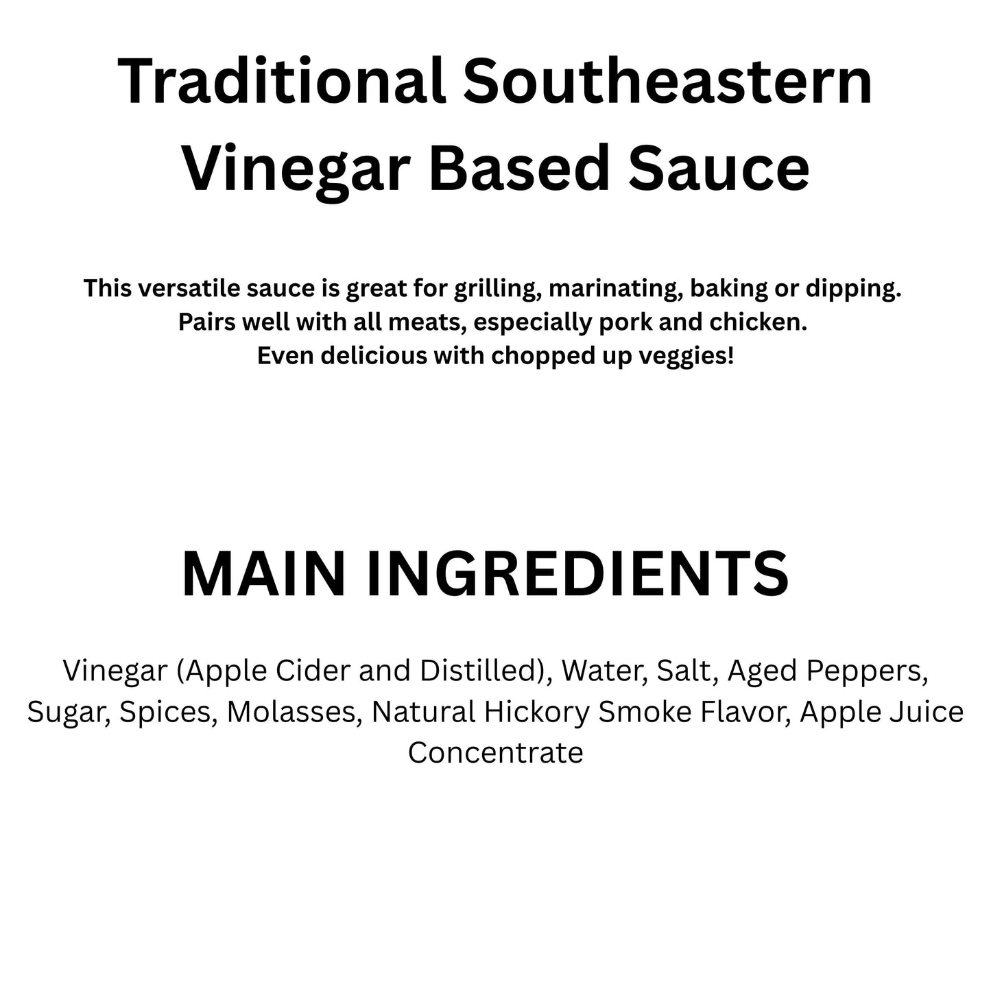 Wells Hog Heaven Barbecue Sauce (16 Fluid Ounces) | Carolina Vinegar Based Barbecue Sauce | No High Fructose Corn Syrup |