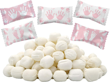 The Dreidel Company Girl Fingers & Toes Buttermints, Mint Candies, After Dinner Mints, Fat-Free, Individually Wrapped (55 Pieces)