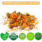 Cure Wid Pure Certified Organic Dried Calendula Flowers | 4 oz Resealable Pack Whole Organic Calendula Flowers for Skincare DIY Remedies & Herbal Tea | Vibrant Color & Aromatic Dried Marigold Flower