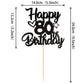 1 Pack Happy 80Th Birthday Cake Topper Glitter Heart Star 80 Fabulous Cake Pick Birthday Sign Cake Decorations For 80Th Birthday