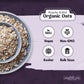 Regular Rolled Oats, Organic, Bulk, Oatmeal, Breakfast Food, Non-Gmo, High Fiber (50 Pounds)