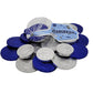 The Dreidel Company Hanukkah Chocolate Gelt - Blue & Silver Coins, Premium Belgian Milk Chocolate, Gluten Free, Kosher, 300 Mesh Bags