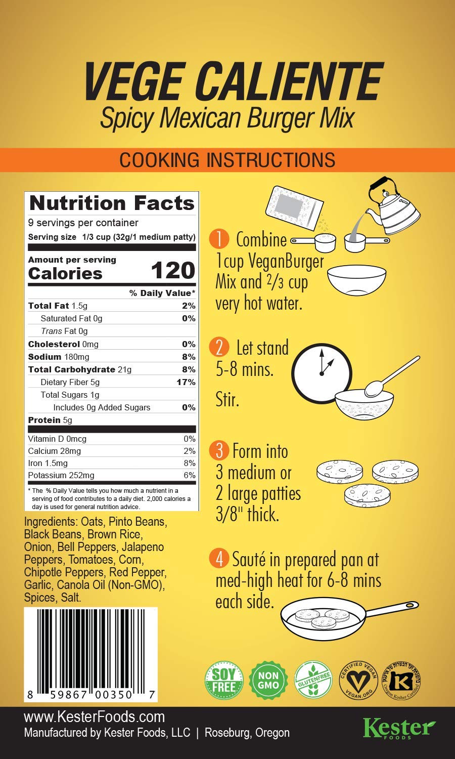 Vegan Burger - Plant-Based Patties, 10.2 Ounce (Pack of 1)