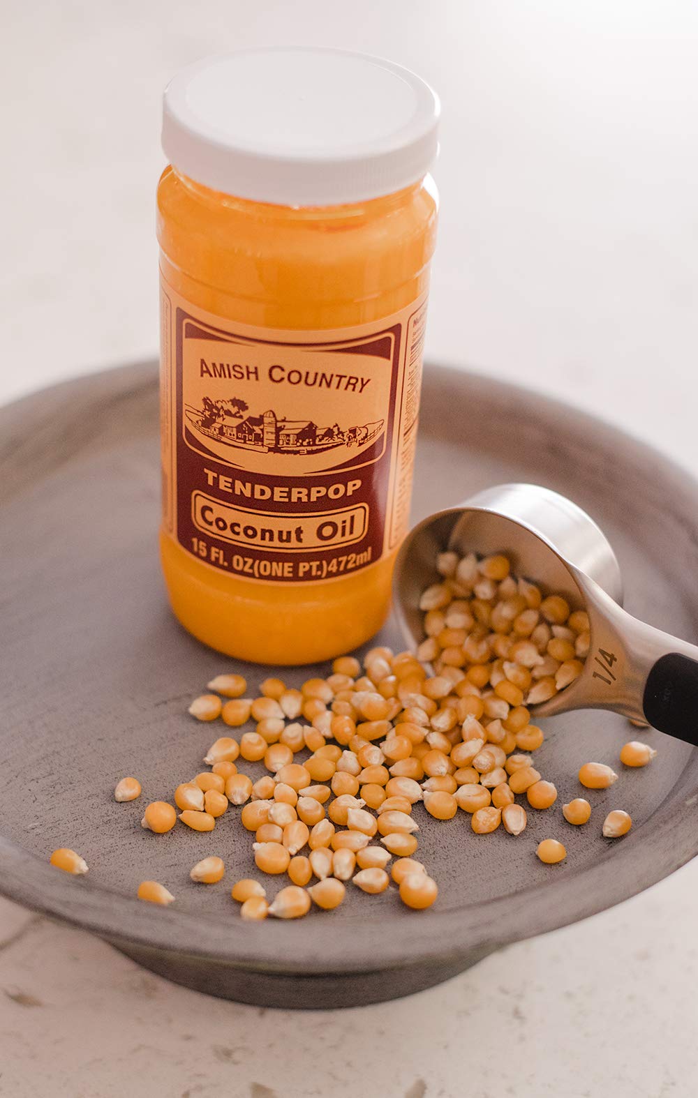 Amish Country Popcorn | Coconut Oil | Vegan, Tree Nut And Peanut Free | Old Fashioned, Non-Gmo And Gluten Free (15 Oz)