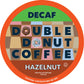 Double Donut Coffee Hazelnut Medium Roast Decaf Coffee Pods for Keurig, 96 Capsules, 24 Count (Pack of 4)