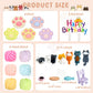 26 Pcs Cat Cake Topper Cute Cat Figurines Cat Happy Birthday Cake Topper Cat Paw Cake Toppers Cat Party Decoration Mini Cat Set