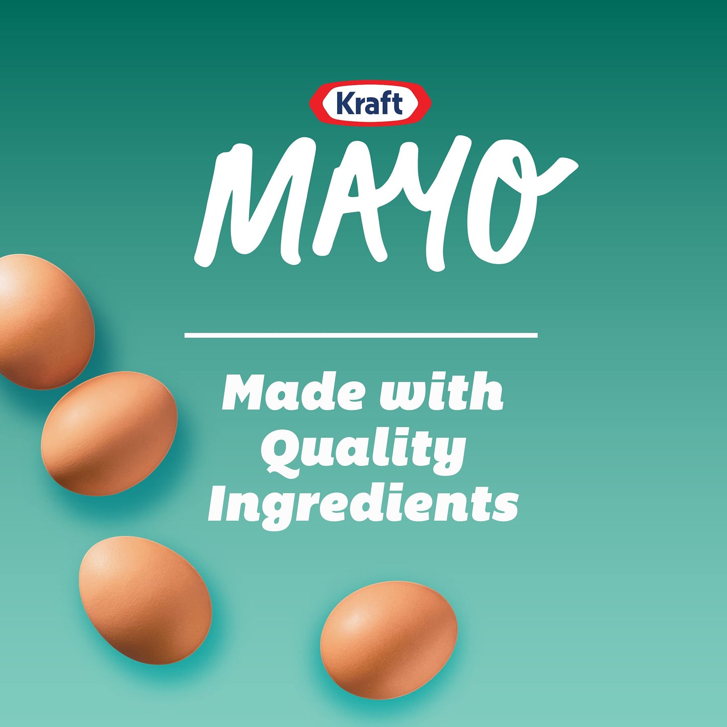 Kraft Real Mayo Creamy & Smooth Mayonnaise - Classic Spreadable Condiment For Sandwiches, Salads And Dips, Made With Cage-Free E