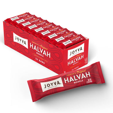 Joyva Halvah - Marble, 1.75Oz Pack Of 36 | A Delicious Sesame Treat | Dairy Free, Gluten-Free & Kosher Parve | Handcrafted In Br