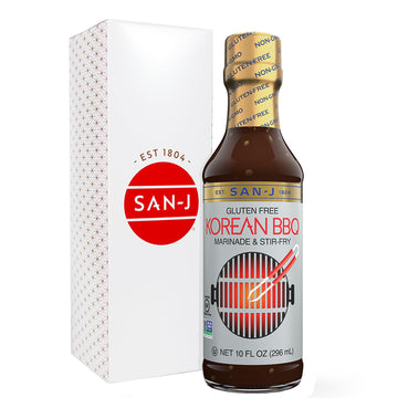 San-J gluten Free Korean BBQ cooking Sauce - Marinade & Stir Fry Sauce Bulgogi Sauce Korean BBQ Marinade Korean Barbecue Sauce N