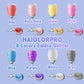 HAIOLORPRO Edible Glitter for Cakes & Drinks, 8 Colors Luster Dust, 3g/Bottle