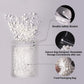 HUEBEATY 6-in-1 White Edible Cake Pearls Sprinkles for Cake Decorating, Cupcakes, Cookies & Ice cream | 180g/6.36oz | White Nonp