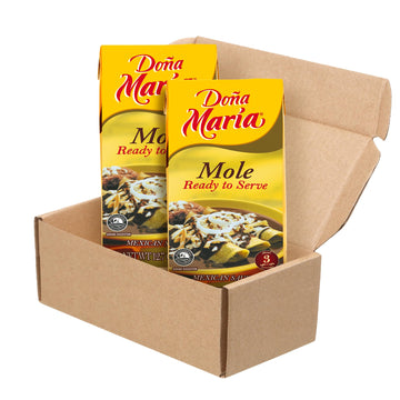 DONA MARIA Ready to Serve Mole Sauce 2 Pack, 25.4 oz - Authentic Mexican Mole - Made with Real Chocolate, Peanuts, and Spices - 