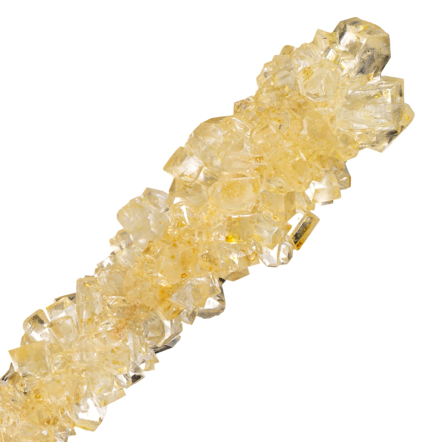 Candy Envy - Gold Rock Candy Sugar Sticks - Original Sugar Flavored - 12 Indiv. Wrapped