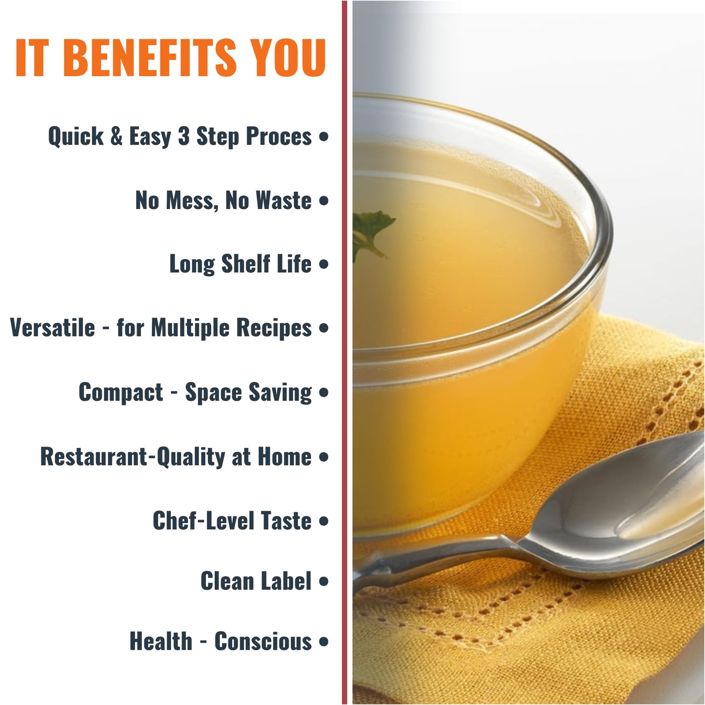 SAVORY CHOICE Chicken Broth Concentrate  2 Boxes of 12 Packets (12g) - Gluten-Free  Diary-Free Broth Concentrate