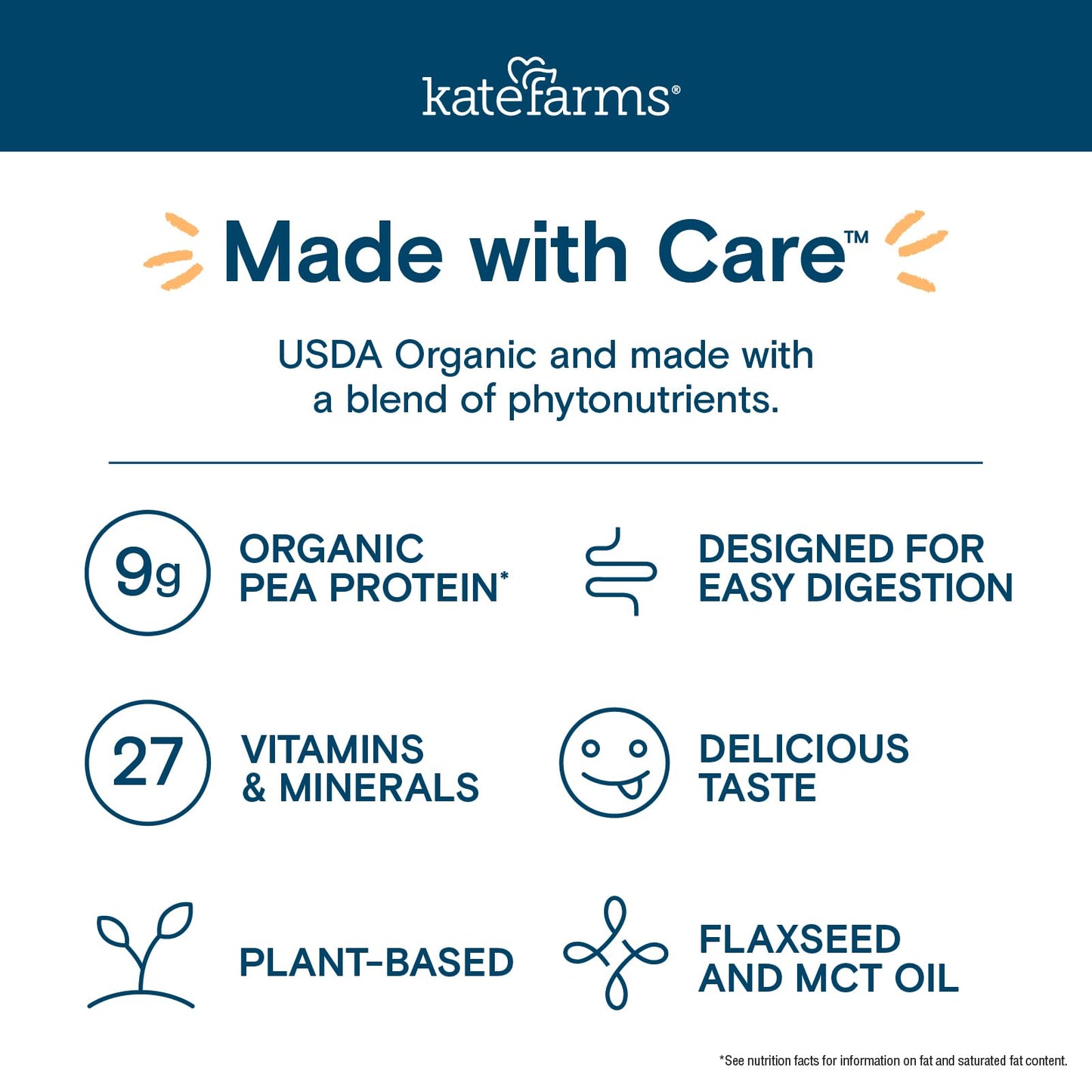 KATE FARMS Organic Pediatric Peptide 1.0 Formula, Strawberry, Sole-Source Hydrolyzed Plant-Based Nutrition for Oral or Tube Feed