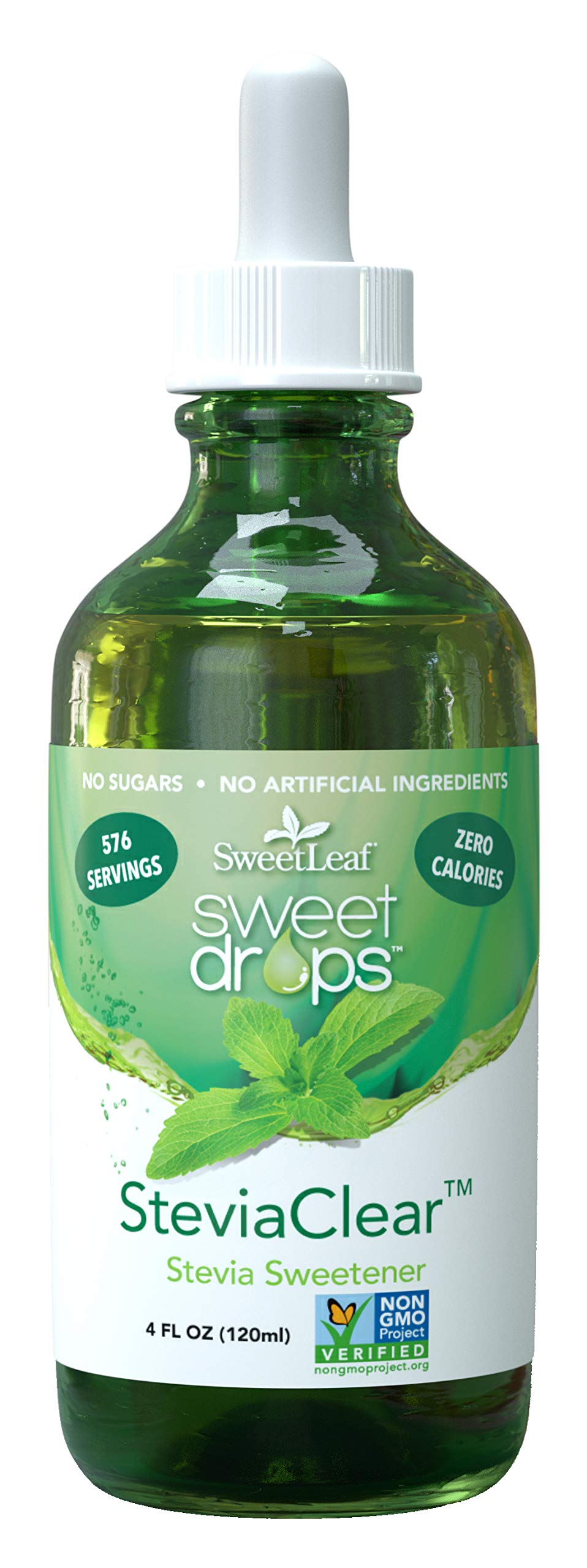 SweetLeaf SteviaClear Sweetener, 4 oz Bottle, Pack of 2, Zero Calorie Sugar Substitute