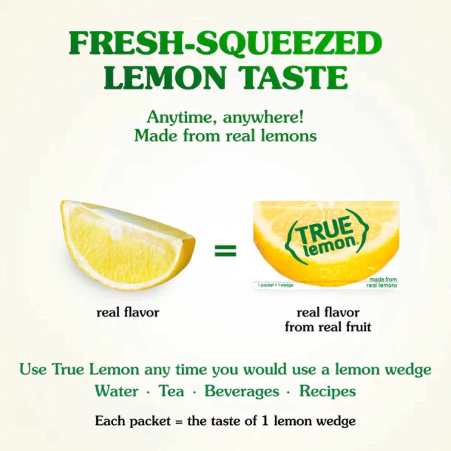 True Lemon, True Lime & True Orange Dispenser Packets 100ct each (3pk)