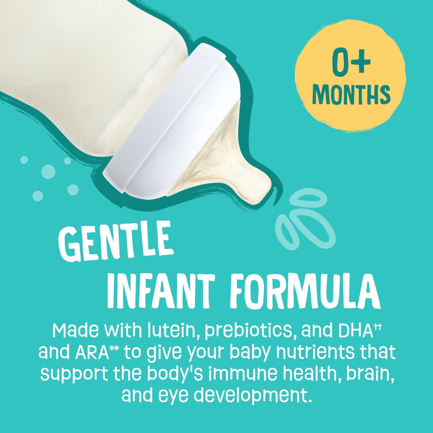 Earths Best Organic Baby Formula, Gentle Infant Formula For 0-12 Months, Milk-Based Powder With Iron, Omega-3 Dha & Omega-6 Ara, 21 Ounce Container
