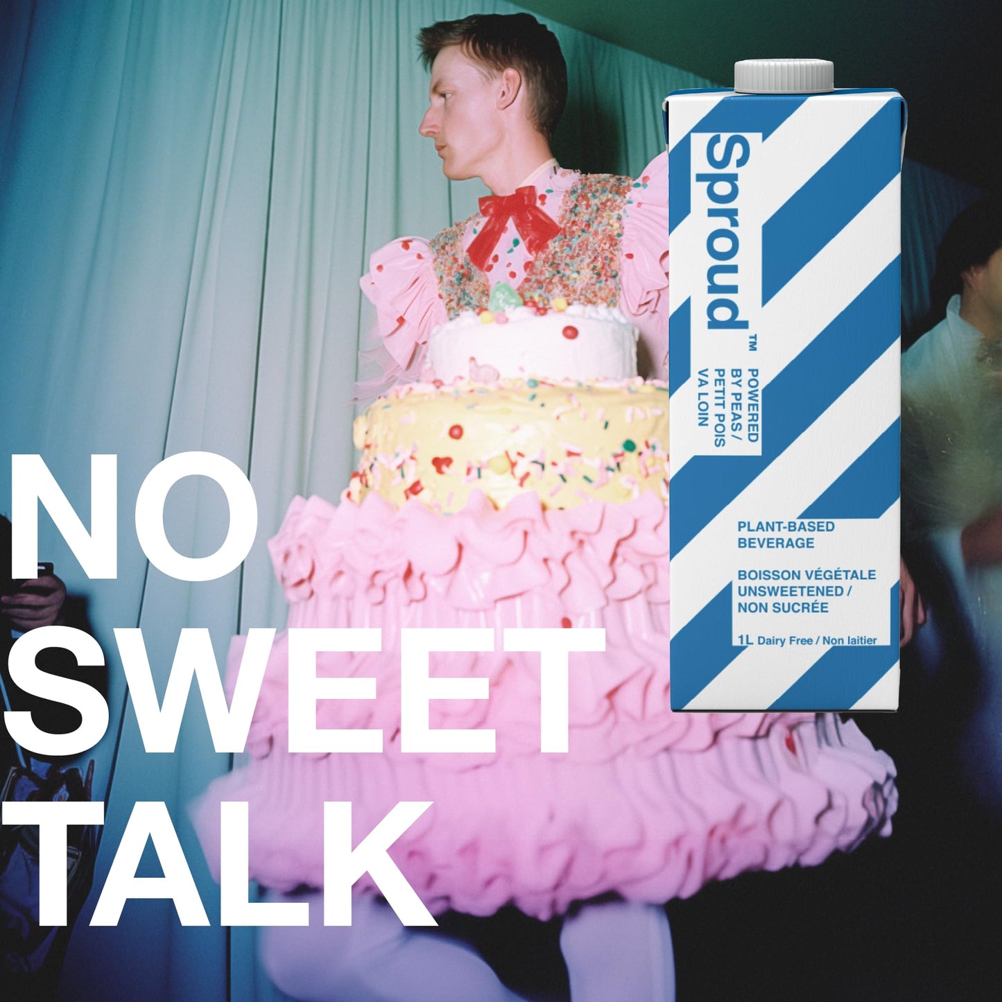 SPROUD Dairy Free Milk UNSWEETENED Flavor, Vegan Milk with Plant-Based Pea Protein, Shelf Stable Non-GMO, 1 Liter (Pack of 6)