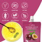 Hethstia Konjac Jelly Drinkable Squeeze Pouch Passion Fruit Flavor, 3 Calories, 10 Packs, 0 Sugar, Vegan, Gluten Free, Keto, Vit