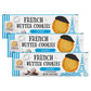 Pierre Biscuiterie French Butter Cookies With Coconut 5.29 Ounce Box (Pack Of 3)