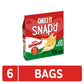 Cheez-It Snap d Cheese Cracker Chips, Thin Crisps, Extra Crunchy, Sharp White Cheddar (6 Bags)