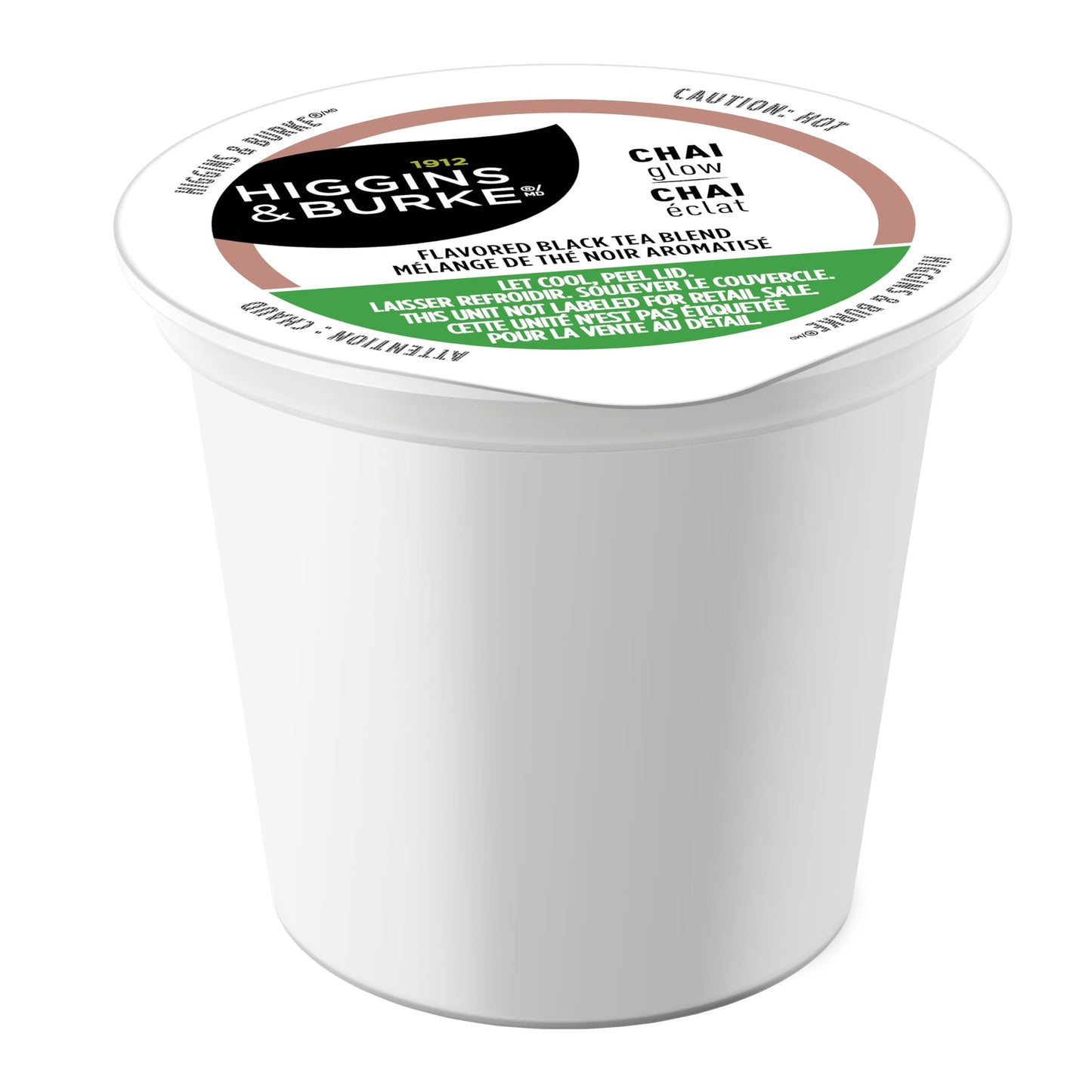 Higgins & Burke Chai Glow, Loose Leaf, Black Tea, Keurig K-Cup Brewer Compatible Pods, 24 Count