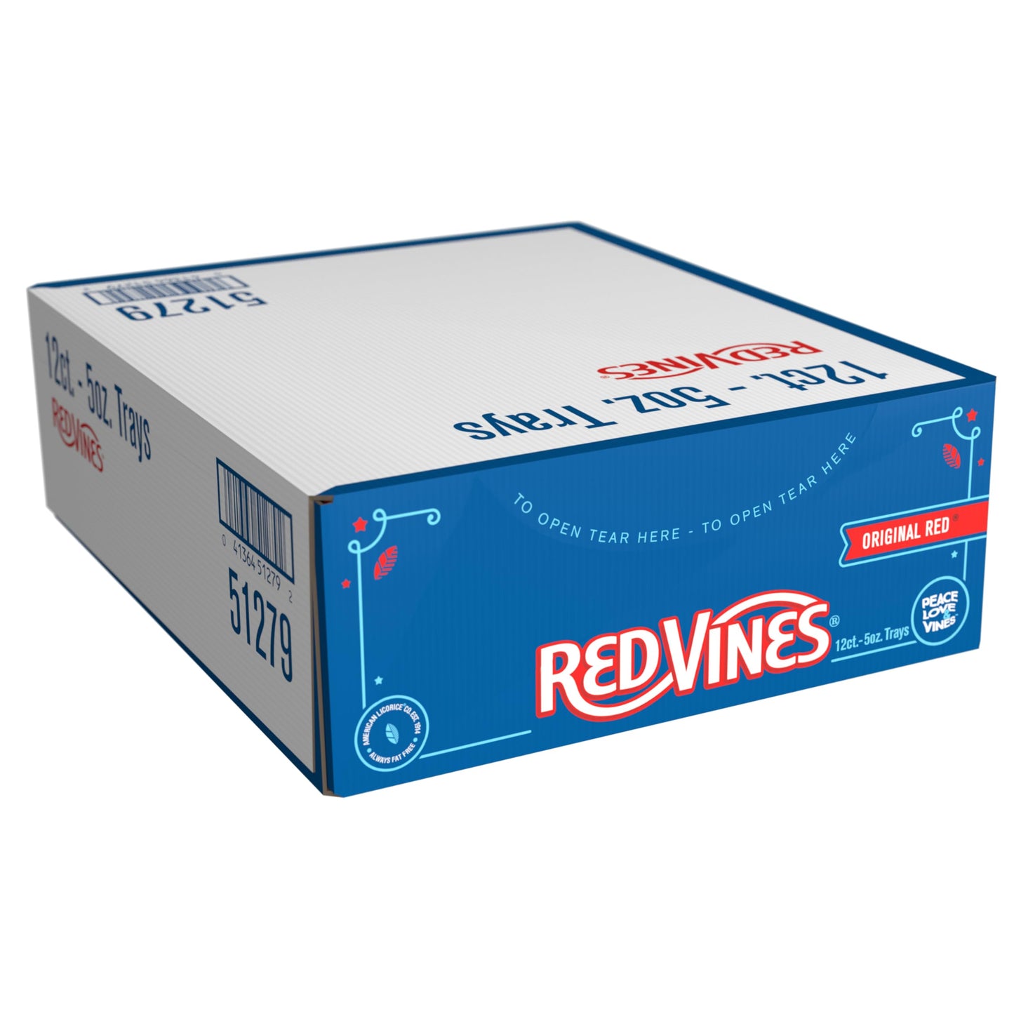 Red Vines Original Red Licorice Twists, 5Oz Tray (12 Pack)