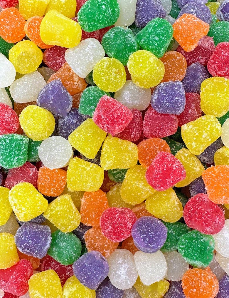 Sweetgourmet Spice Drops Candy, Old-Fashioned Gumdrops, 6 Flavors Jelly Candy, 2.5 Pound
