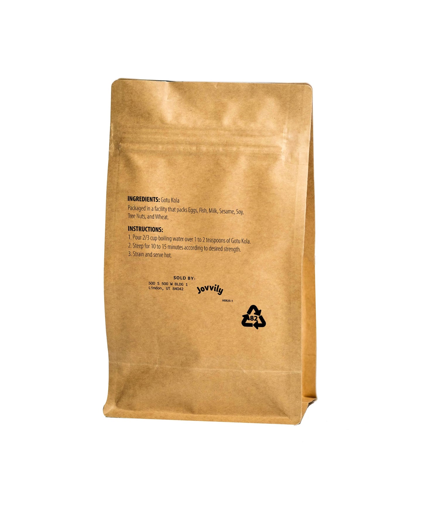 Jovvily Gotu Kola Herbal Tea - Cut & Sifted - 4 Ounce