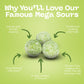 Barnetts Sweets Mega Sour Candy Apple 500G