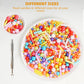 Kasvan Rainbow Mix Sugar Sprinkles - Edible Candy Pearls With 4-Claw Sprinkle Pen,118G/4.16 Oz, Gift Box Pack, Baking Cake Decorations, Ice Cream Toppings And Cookie Decorating (Rainbow)