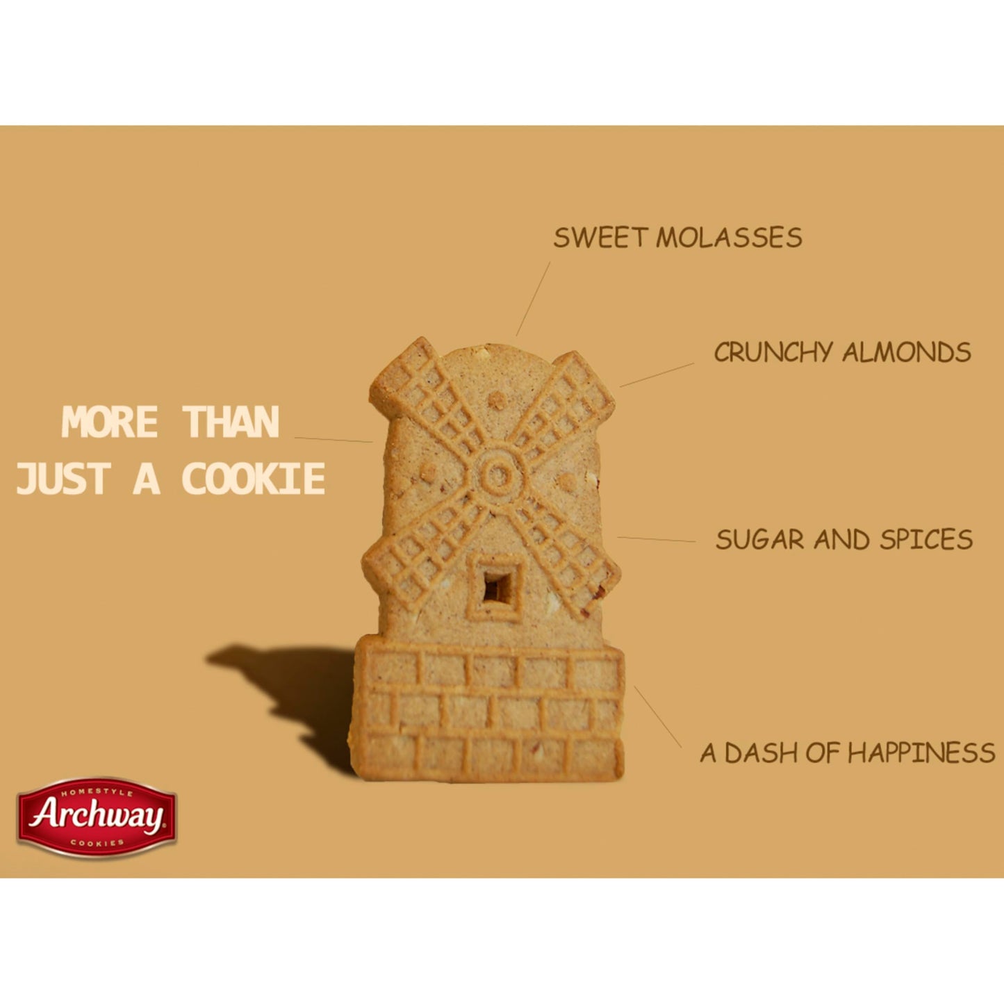 Archway Cookies, Crispy Windmill, 9 Ounce (Count Of 9) Pack Of 1