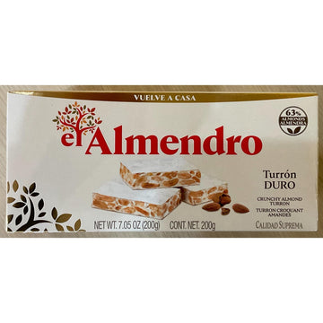 El Almendro Crunchy Almond Turron (Turron Duro) 7.05 Oz (Pack Of 6)