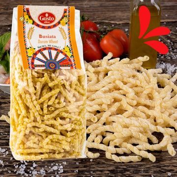 Busiata Pasta, Spiral Pasta (500 Gr), Artisan Italian Pasta, Busiate Pasta, Product Of Italy, Non Gmo, By Gusto Etna