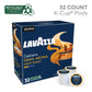 Lavazza Gran Aroma Single Serve Coffee K-Cups Pods For Keurig Brewer, 32 Count