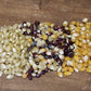 Amish Country Popcorn | 3-2 lb Bags | 6 lb Burlap Variety Set | Medium White - Medium Yellow - Rainbow Popcorn Kernels | Old Fas