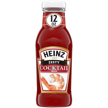 HEINZ Zesty Cocktail Sauce, 12 oz Bottle, Pack of 1