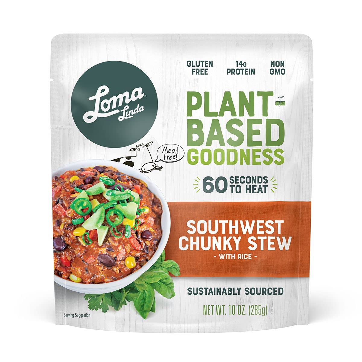 Loma Linda - Plant-Based Complete Meal Solution Packets (Southwest Chunky Stew (10 Oz), 6 Pack)