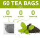 Lynginya Spearmint Tea - Natural Herbal Tea, Refreshing & Minty, 60 Tea Bags, No Sugar, No Caffeine